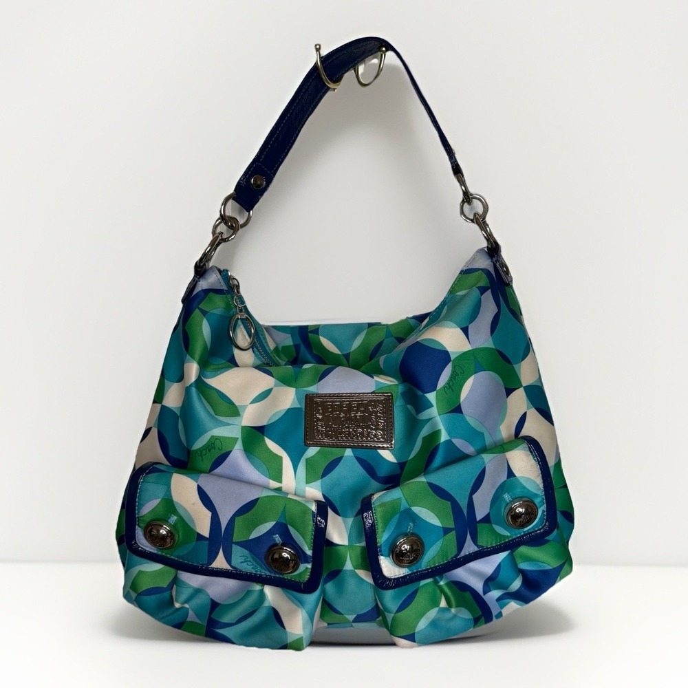VTG COACH POPPY Y2K KALEIDOSCOPE HOBO Slouchy Shoulder Bag Purse Bratz Colorful